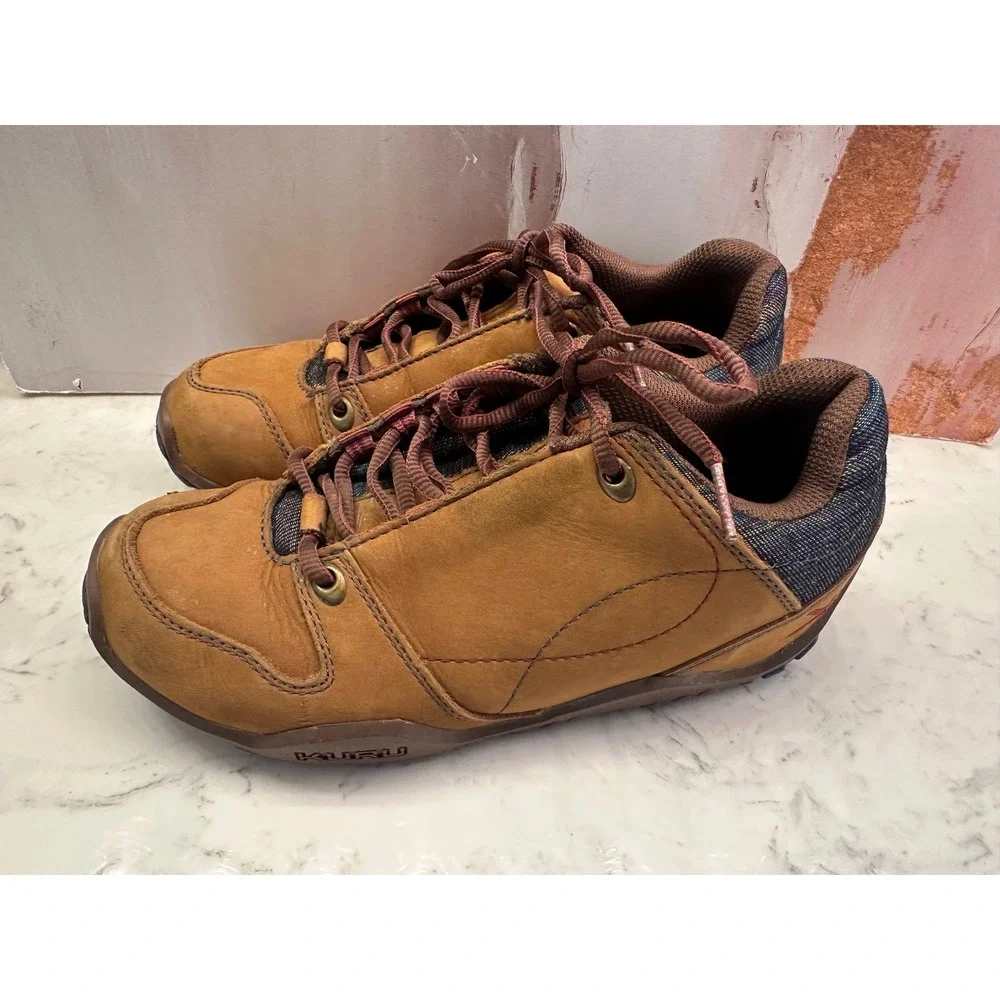 Kuru Kruzr II Tan Leather Hiking‎ Shoes Womens 7.5 Orthopedic Trail Gorpcore